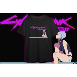 เสื้อยืด Cyberpunk 2077 - 02 Edgerunners เสื้อยืดแนวสตรีท สวมใส่สบาย ไม่ร้อน ระบายอากาศได้ดี ใส่เล่นสเก็ตสบาย ลายติดแน่น