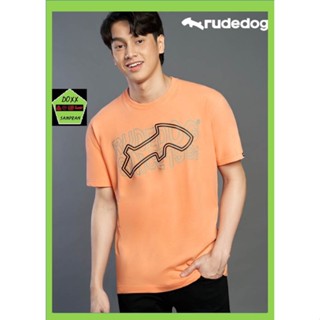 Rudedog เสื้อคอกลม ชาย หญิง รุ่น Lane สีส้มโอรส