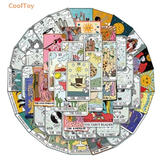 Cooltoy สติกเกอร์ไพ่ทาโรต์ กันน้ํา สําหรับตกแต่งกระเป๋าเดินทาง DIY ขายดี 50 ชิ้น