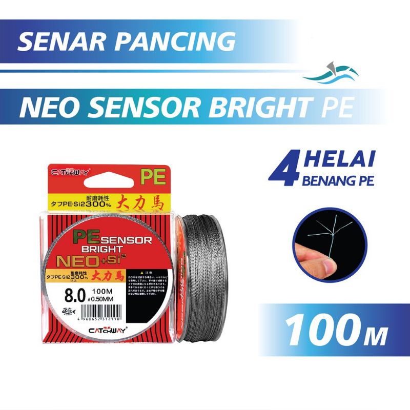 PE Sensor Bright NEO+si2 สายตกปลาญี่ปุ่น 100 เมตร