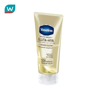 Vaseline วาสลีน เฮลธี้ ไบรท์ กลูต้า ไฮยา เซรั่ม เบิสท์ ยูวี โลชั่น ฟลอเลส โกลว์ 170 มล.