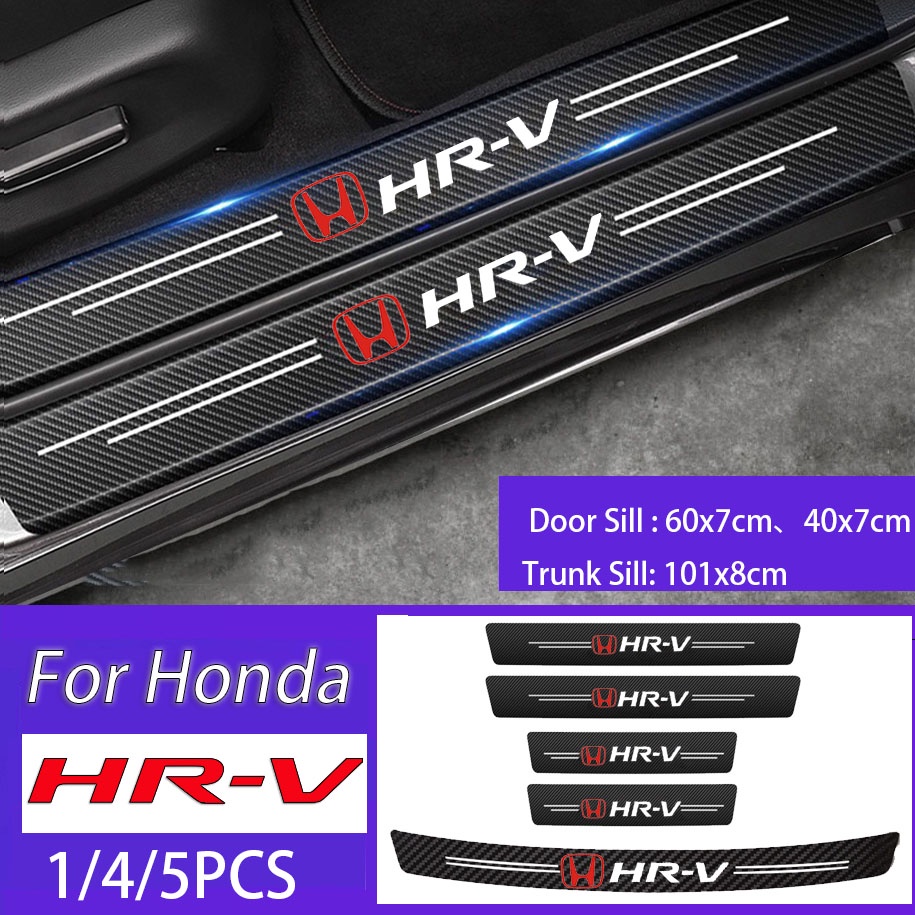 สติกเกอร์คาร์บอนไฟเบอร์ ป้องกันรอยขีดข่วน สําหรับติดขอบประตูรถยนต์ Honda HRV HR-V Gen 2 Gen 3 HRV Turbo E HEV RS 2022 Mugen Typre R S