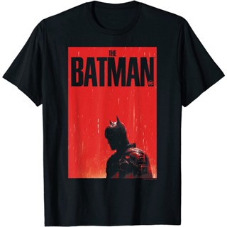 Adult T-Shirt The Batman Neon Red Poster T-Shirt