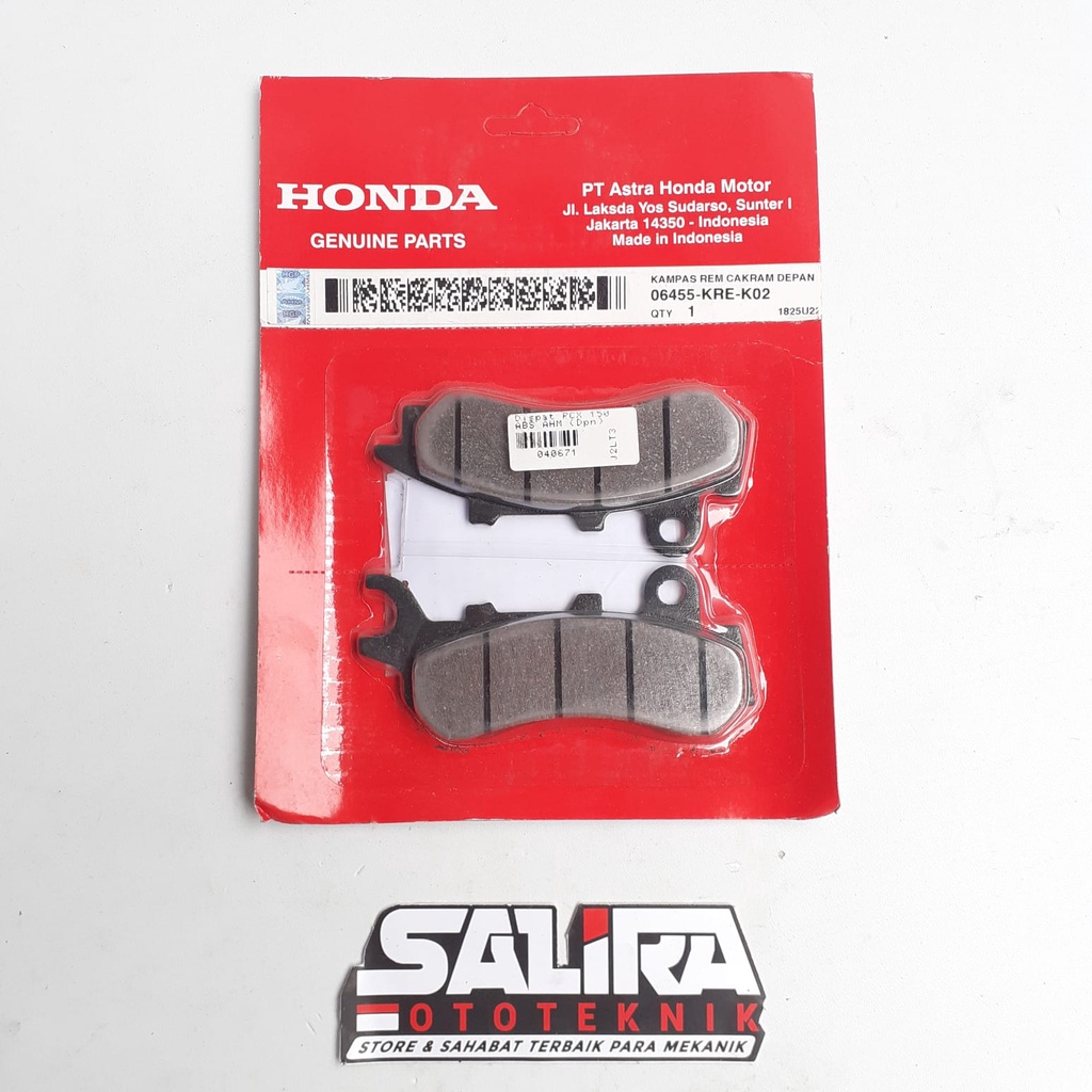 ผ้าเบรค Honda PCX 150 ABS ดั้งเดิม Dispad AHM 06455 KRE K02