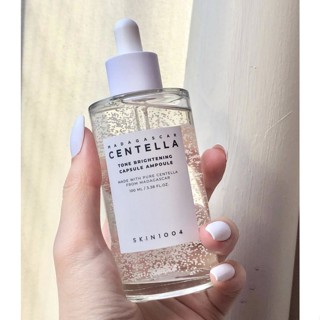 100ml SKIN1004 Madagascar Centella Tone Brightening Capsule Ampoule 100ml. แอมพลู ฟื้นสูตรบำรุง ผิวแลดูสว่างใสสม่ำเสมอ