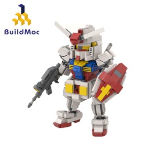 Buildmoc GUNDAM RX-78 ของเล่นตัวต่อเลโก้ หุ่นยนต์อนิเมชั่นญี่ปุ่น เสริมการเรียนรู้เด็ก MOC-43683 814 ชิ้น