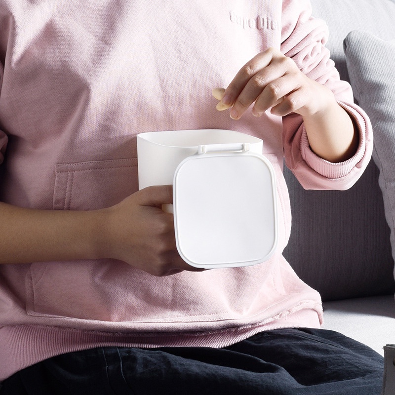 Goody Home ถังขยะพร้อมฝาปิดขนาดเล็ก แบบตั้งโต๊ะ หรือใช่ในรถทั่ว ๆ ไป - รูปที่ 4