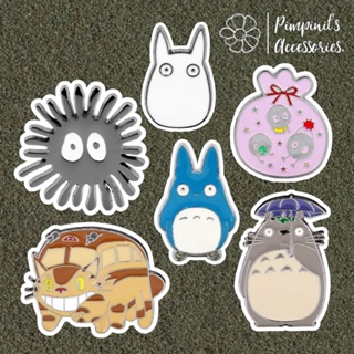 🇹🇭 พร้อมส่ง : เข็มกลัดเซ็ทการ์ตูนโทโทโร่เพื่อนรัก | My Neighbour Totoro Enamel Brooch Pin Set.