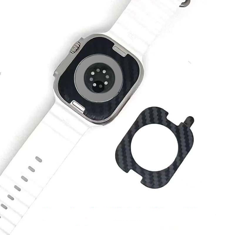 ฟิล์มไฮโดรเจลคาร์บอนไฟเบอร์โค้ง สําหรับ Apple Watch Ultra 2/Series 9/8/7/6/5/4/SE/3/2/1 ติดด้านหน้าและด้านหลัง ขนาด 49/45/44/42/41/40/38 มม.