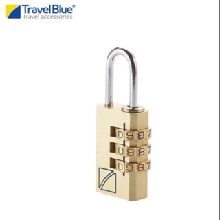 [โล๊ะสต๊อค] Travel Blue จากประเทศอังกฤษ กุญแจล็อค รหัส 3 หลัก 3 Dial Combination Lock