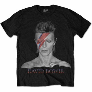 เสื้อยืดผ้าฝ้าย เสื้อยืด พิมพ์ลาย David Bowie Aladdin Sane