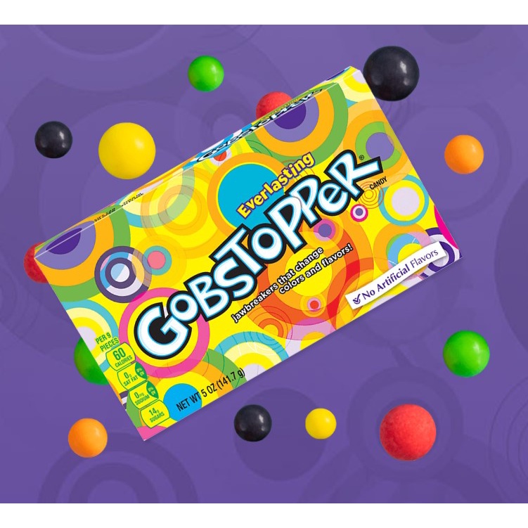 Everlasting Gobstopper Theater Box ลูกอมเปลี่ยนสีรสผลไม้รวม