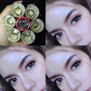 คอนแทคเลนส์ Big eye ลาย Oh Soul ยี่ห้อ Pitchy Lens ตาโต  สี ตาล  มีค่าสายตา (0.00)ถึง(-1000)