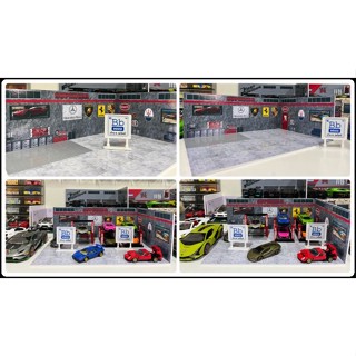 ฉากสำหรับโมเดลรถ 1/64 : SUPERCAR SHOP