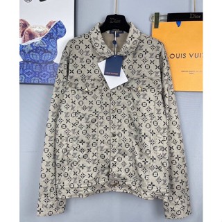 เสื้อแจ็คเก็ต Lv เสื้อแขนยาว LOUIS VUITT LOUIS VUITTON JACKET