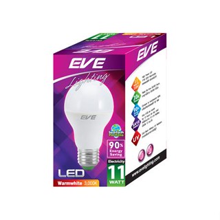 หลอด LED EVE A60 11 วัตต์ WARMWHITE