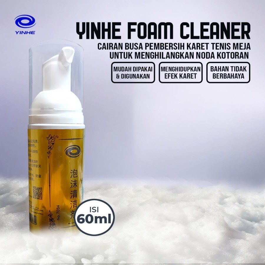 YINHE FOAM RUBBER CLEANER 7034 60ML Original Table Tennis Ping Pong RUBBER CLEANER