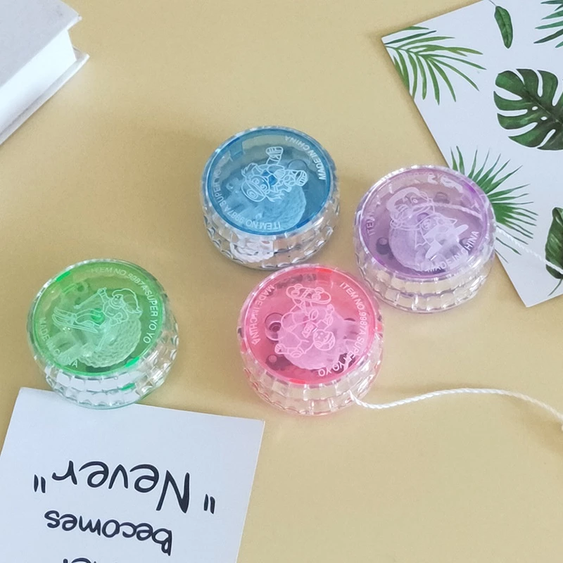 ของเล่นโยโย่เรืองแสง YOYO ลูกดิ่งโยโย่ มีไฟ สุ่มสี พร้อมส่ง ของเล่นเด้งดึ่ง thumbnail 7