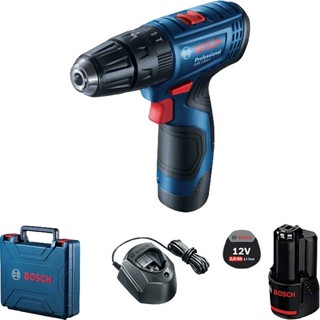 BOSCH 06019G81K0 GSB 120 Li professional สว่านกระแทกไร้สาย แบตเตอรี่ 2 ก้อน