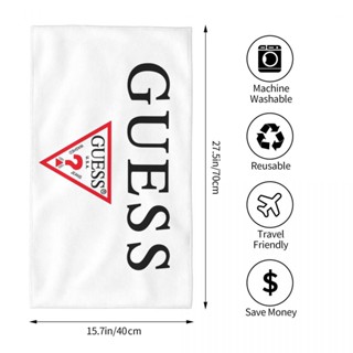 Guess (3) ผ้าขนหนูเช็ดหน้า ทรงสี่เหลี่ยม ขนาด 70x40 ซม. สําหรับออกกําลังกาย โยคะ วิ่ง เล่นกีฬา กลางแจ้ง