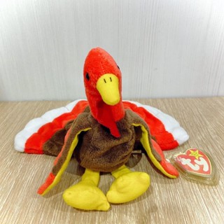 น้องไก่งวง Gobbles Ty Beanie Baby  น้องป้ายห้อยก้นถ่วง