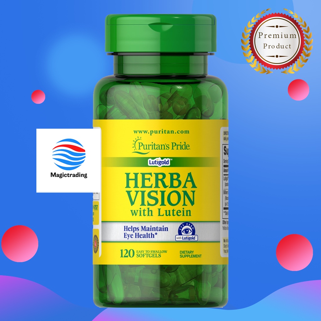 Puritan's Pride Herbavision with Lutein and Bilberry / 120 Softgels