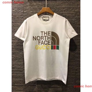 Tee 2021 เสื้อยืด North Face T-shirt เสื้อยืดผู้ชาย ดพิมพ์ลาย เสื้อยืดผ้าฝ้าย คอกลม cotton ความนิยม