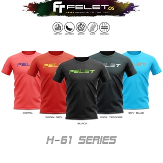 Felet H-61 เสื้อเชิ้ตแบดมินตัน ธรรมดา สําหรับทุกเพศ