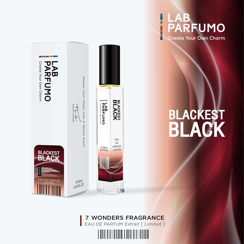 Blackest Black by LAB PARFUMO, น้ำหอมสำหรับผู้ชาย (ขนาด 4ml, 10ml) ความหอมต้องมนต์ ดื่มด่ำ น่าค้นหา