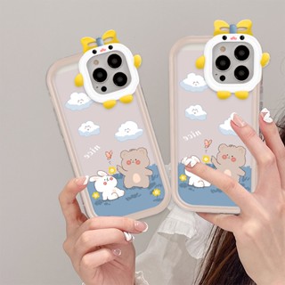 เคสโทรศัพท์มือถือ ป้องกันกระแทก ลายการ์ตูนมอนสเตอร์ตัวน้อย สําหรับ iphone 11 13 12 14 Pro MAX XR 7 8 14 Plus X XS MAX SE 2020