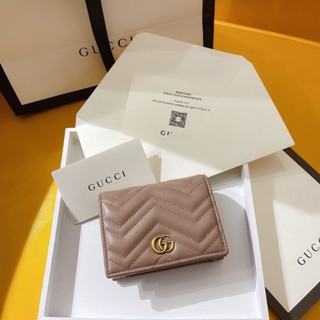 พร้อมส่ง Gucci Marmont กระเป๋าสตางค์ กระเป๋าเงิน เหรียญ หนังแท