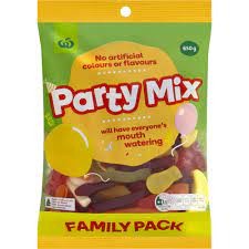 Woolworths Party Mix Candies 650g. วูลเวิร์ธปาร์ตี้มิกซ์แคนดี้ 650กรัม