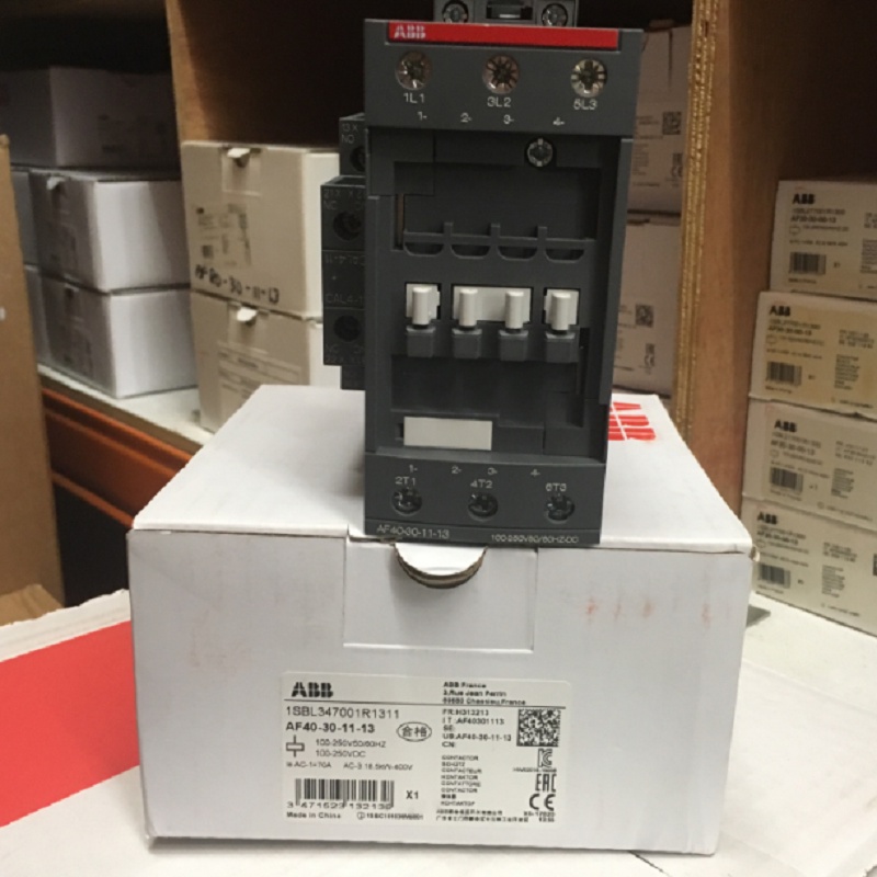 YY ABB คอนแทคเตอร์ 3 ชั้น AF series AC/DC ดําเนินการ 1NC+1NO 40A 18.5kw AF40-30-11-13