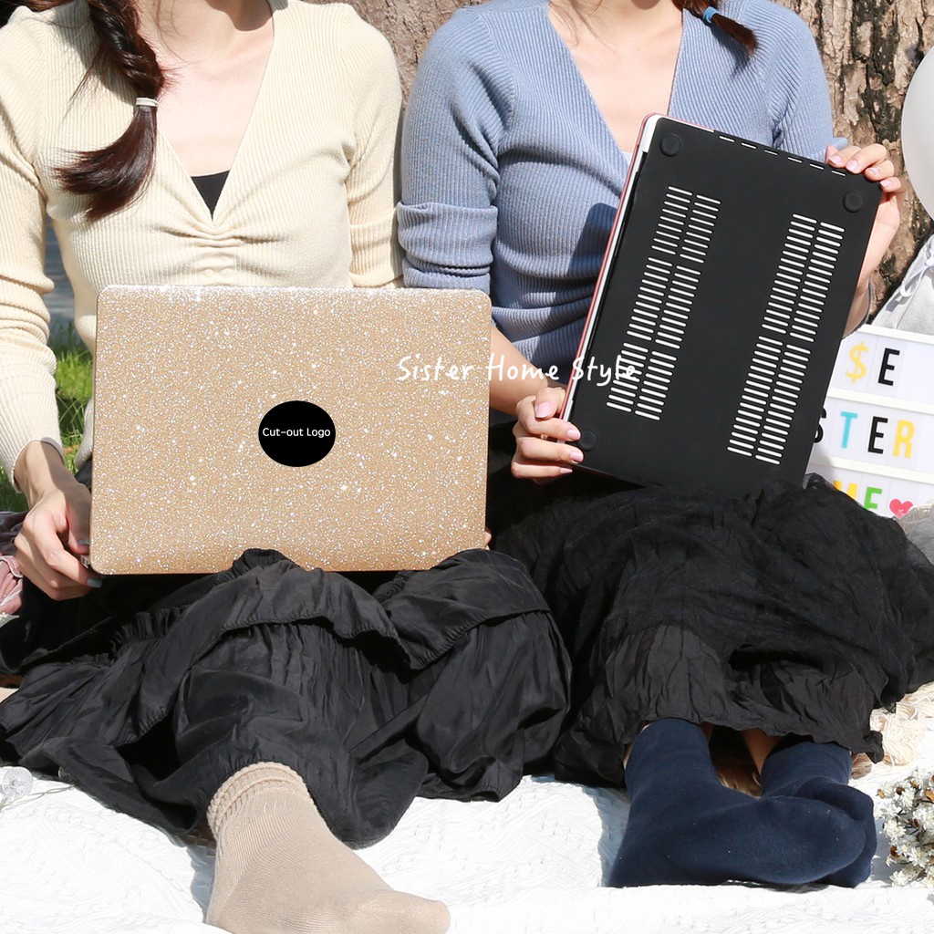 Twinkle Bling Hard กรณีสําหรับ MacBook M3 M4 M2 A3113 A2681 M1 A2337 Air13 A1466 A1369 Pro13 14 A3112 A3401 A2338 A2289 A2251 A2251 A1708 A1932 พร้อมแป้นพิมพ์