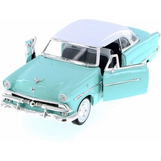 โมเดลรถคลาสสิค WELLY No.22414W 1953 Ford Crestline Victoria รถคลาสสิค อัตราส่วน 1:24 โลหะผสม โมเดลที่น่าสะสมสำหรับของขวั