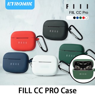 ETRONIK 5 สีซิลิโคนสำหรับ FIIL CC PRO หูฟังบลูทูธซิลิโคนเคสชาร์จช่อง Protector กันกระแทกกันฝุ่น Soft Shell หูฟังสำหรับ FIIL CC PRO หูฟังบลูทูธ