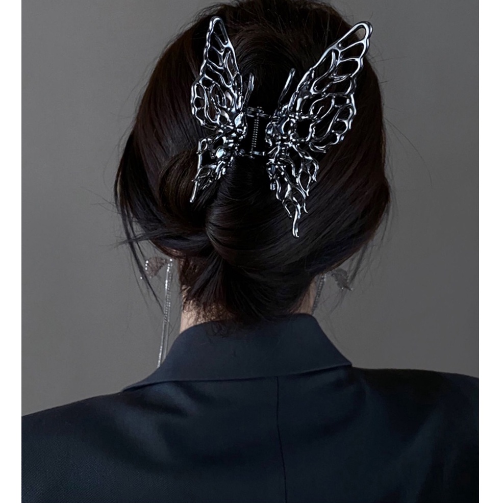 Metal butterfly clip กิ๊บโลหะผีเสื้อ ขนาด 6CM กิ๊บติดผม กิ๊บหนีบผม