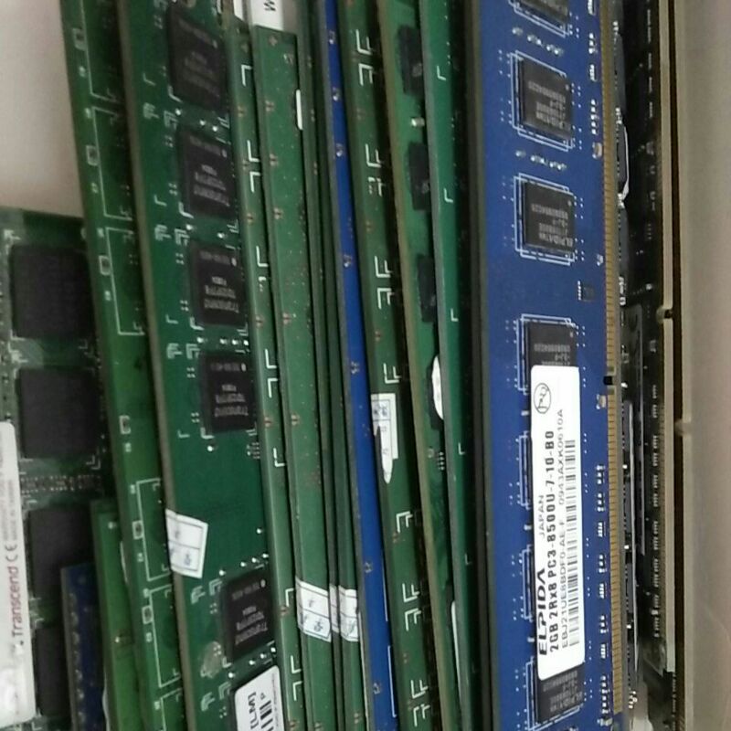 PC/LAPTOP DDR2/DDR3 Ram (มือสอง/Bygone) หน่วยความจําเดสก์ท็อป/โน้ตบุ๊ก