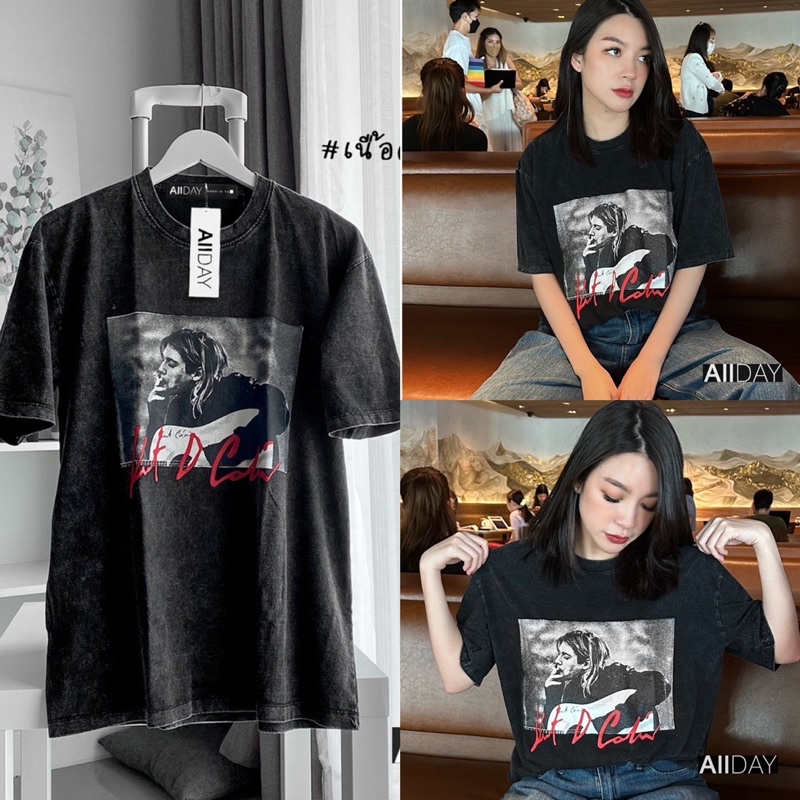 เสื้อยืดวินเทจ สกีนลายสูบบุหรี่เท่ๆ ผ้าเกรดพรีเมี่ยม ใส่ได้ทั้งชายและหญิง ของแท้100%