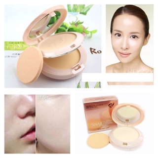 แป้งหอยทาก 2 ชิ้น Clever Cat Snail B.B Powder Cover Pact