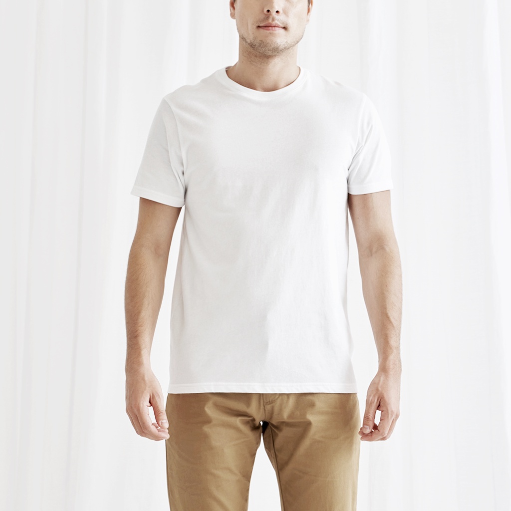Khaki Bros. - Round Neck T-Shirt - เสื้อยืดคอกลมแขนสั้น - KMXXK802