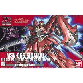 HG MSN-06S Sinanju Titanium Finish Ver (HGUC) BANDAI 4543112694836 4573102557353 21901