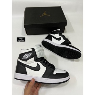 👞NIKE Air Jordan 1 Low AJ1 black/White/Red Basketball shoes รองเท้าบาสเกตบอล(36-45)🔥🛍