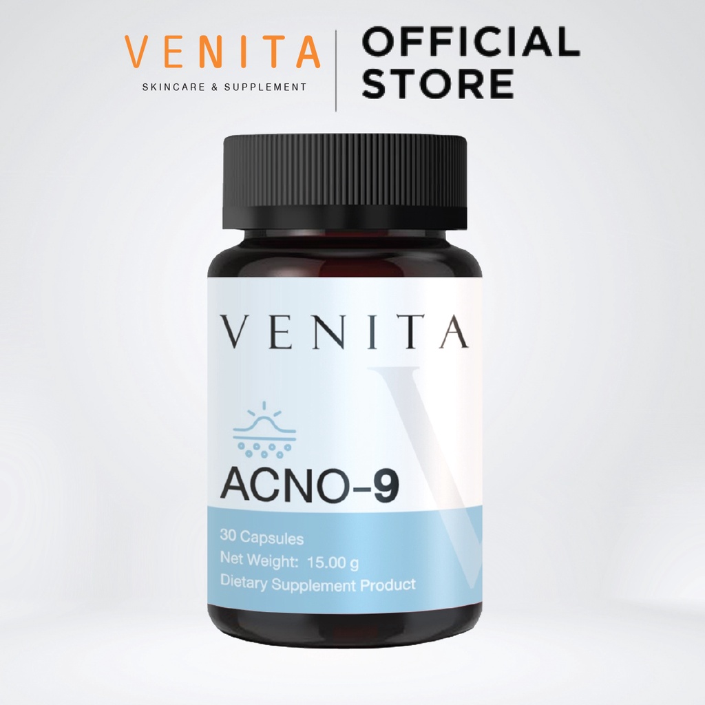 VENITA ACNO-9 ผลิตภัณฑ์เสริมอาหารเวนิต้าแอคท์โน-9 จำนวน 30 แคปซูล