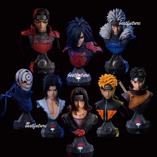 โมเดลฟิกเกอร์ Naruto Chest Series Uchiha Madara Sasuke Uchiha Obito GK ของเล่นสําหรับเด็ก