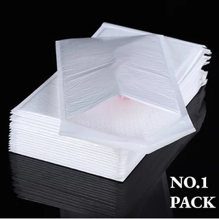 NO.1 ซองพลาสติกกันกระเเทก 100 ใบ ราคาถูก ไม่จ่าหน้า 13x13 ซองบับเบิ้ลสีขาวมุก ซองกันกระเเทกพลาสติก