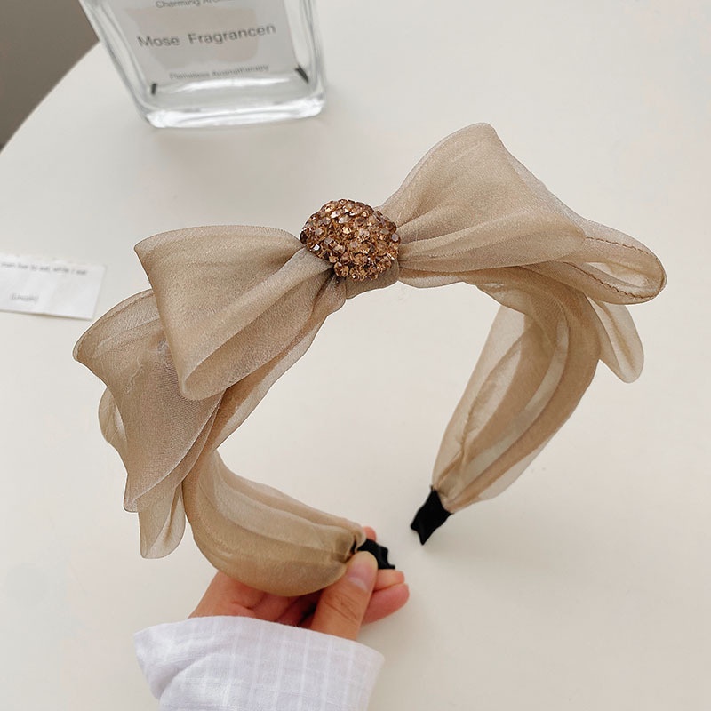 ที่คาดผม ผ้าตาข่าย ประดับโบว์น่ารัก สไตล์เกาหลี แฟรี่ สําหรับผู้หญิง - รูปที่ 6