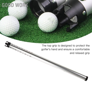 Good Work Golf Ball Retriever Aluminum Alloy Picker Pickup Tube Collector Hold 23 Balls Four Claw