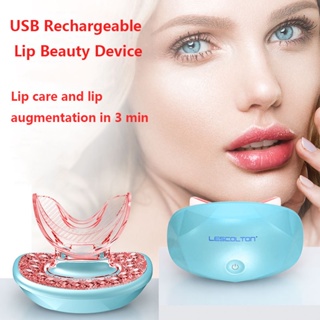 Labios Aumento Pump LED light Lip Care Tool Plumper Device Electric Lip Plump Enhancer Natural Sexy Bigger Fuller Lips E