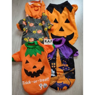 เสื้อฮาโลวีนหมา แมว สัตว์เลี้ยง เสื้อHalloween (พร้อมส่งจากไทย!) ผ้าดีมาก นุ่มนิ่ม ลายสวย ตรงปก